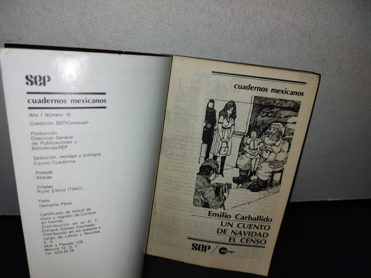 68- Cuadernos Mexicanos. Un Cuento De Navidad. Emilio Carballido Año I, No. 16 - 70'S