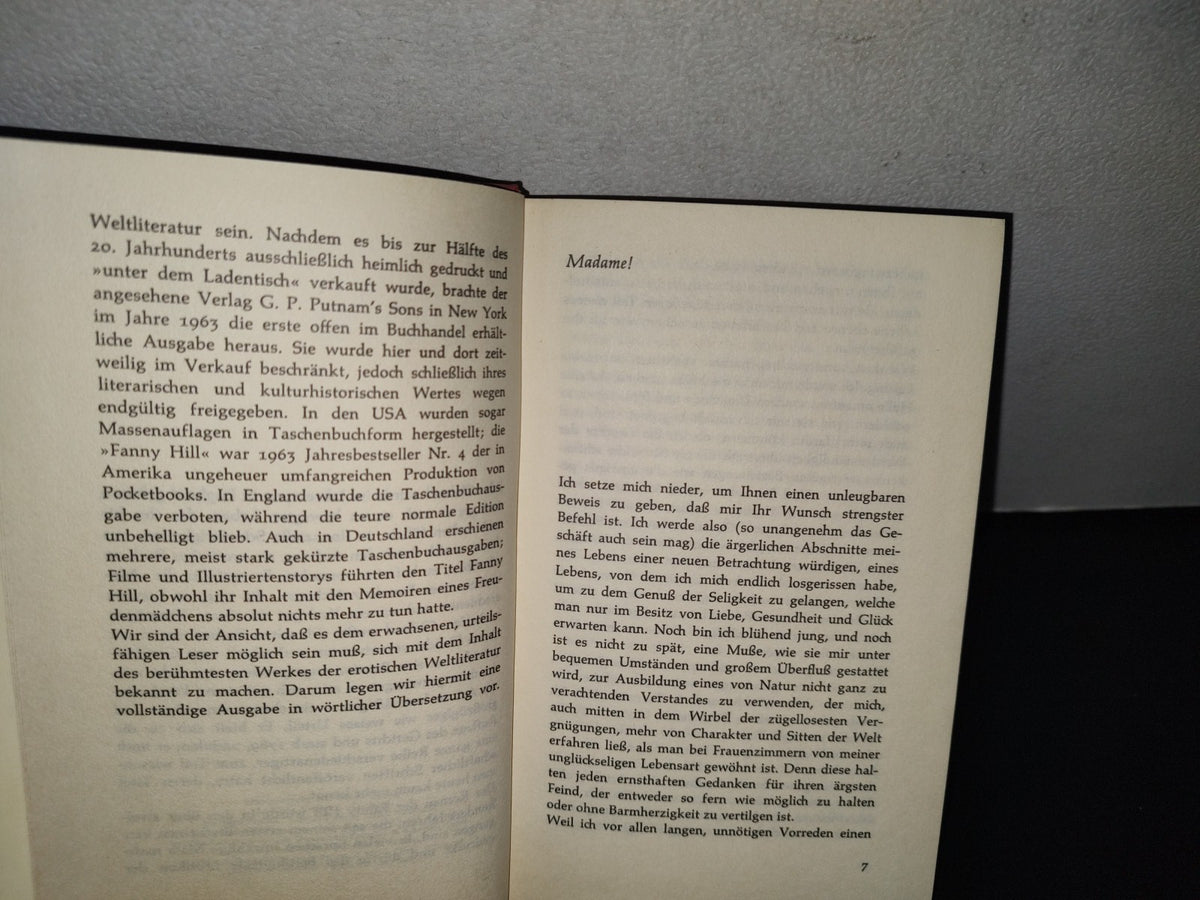 85- Alemán. Fanny Hill - John Cleland. Memoiren. Eines Freudenmädchens