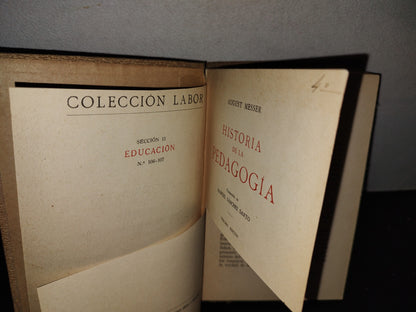 63- Historia De La Pedagogía - August Messer - 1935