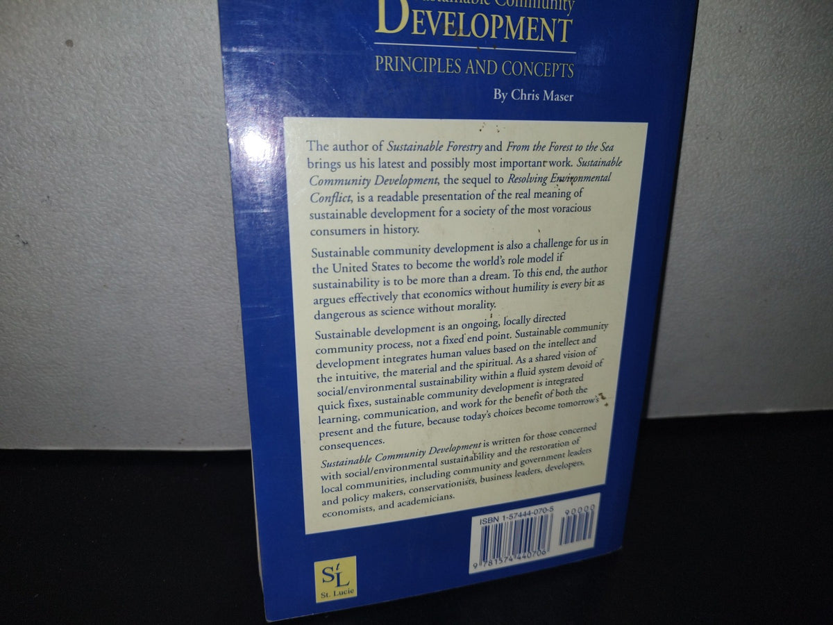 96- Sustainable Community Development. Principles And Concepts - Chris Maser