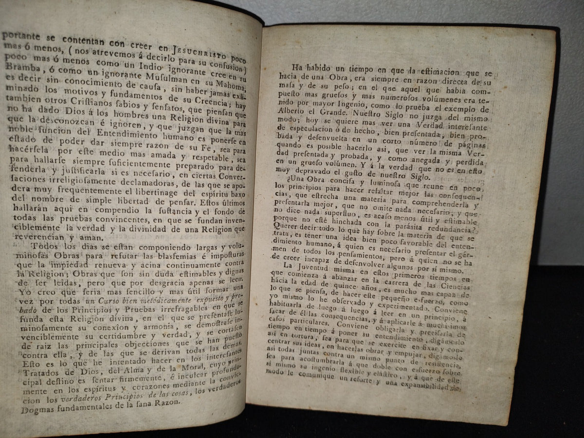 59- Elementos De Filosofía, Tomo III Elementos De Metafísica Sagrada Y Profana. Abate Paras Fanjas 1797