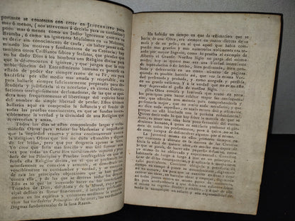 59- Elementos De Filosofía, Tomo III Elementos De Metafísica Sagrada Y Profana. Abate Paras Fanjas 1797