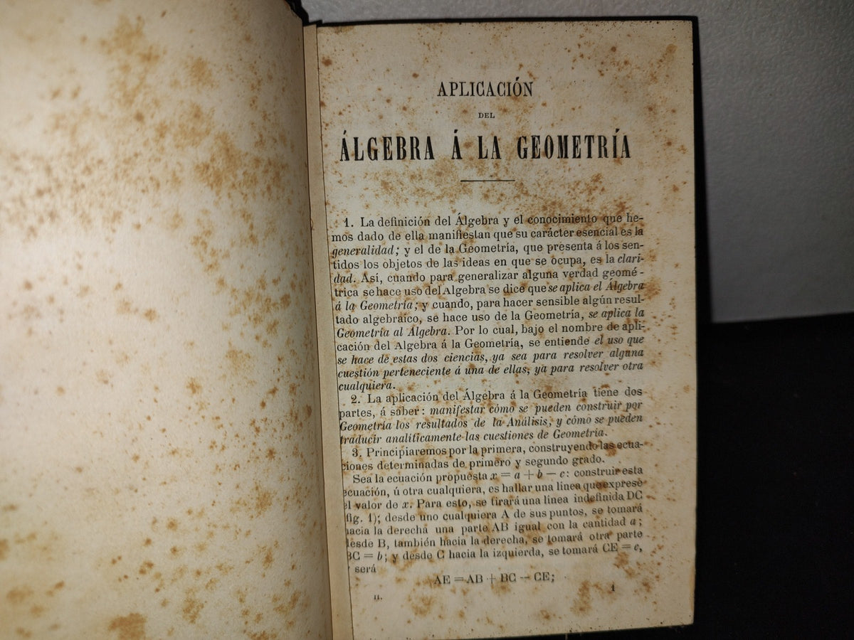 64- Compendio De Matemáticas Puras Y Mixtas. José Mariano Vallejo - Tomo Segundo - 1887