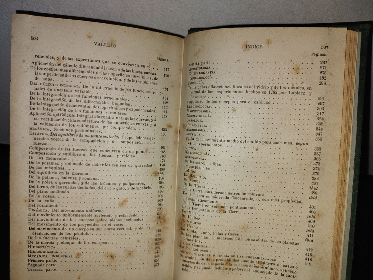 64- Compendio De Matemáticas Puras Y Mixtas. José Mariano Vallejo - Tomo Segundo - 1887