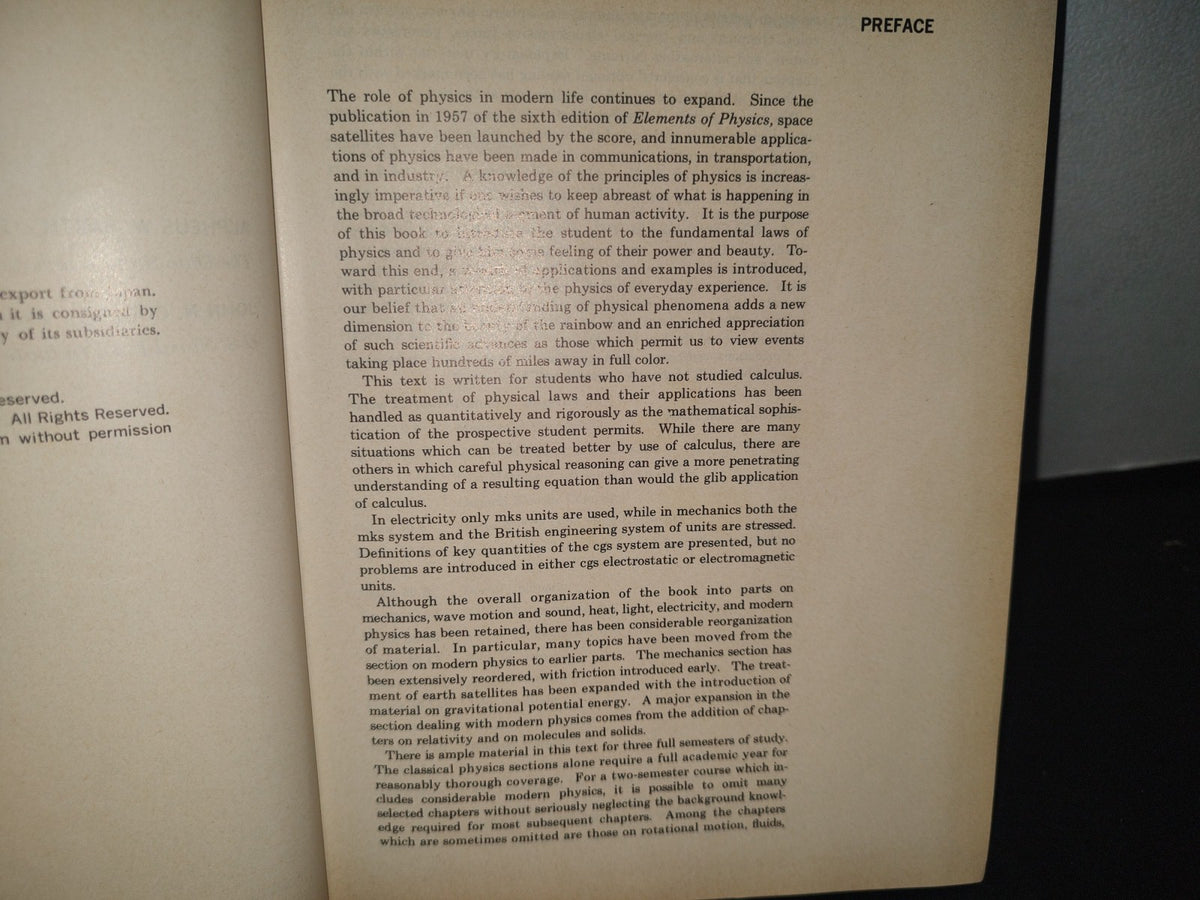 23- Elementos De Física / Elements Of Physics. Seventh Edition - Smith And Cooper - 1964