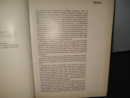 23- Elementos De Física / Elements Of Physics. Seventh Edition - Smith And Cooper - 1964