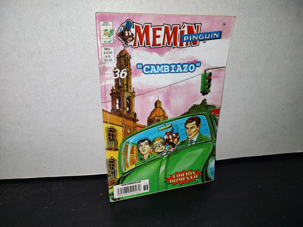66- Memín Pinguín. Editorial Vid. ”Cambiazo”. Año I. No. 36, Agosto 07 De 2006
