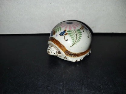 A5- Pieza De Cerámica Mexicana Decorada. Tortuga Con Cabeza Semiescondida - 80'S