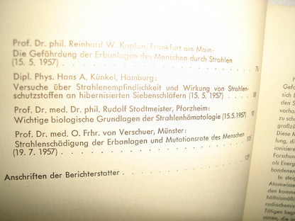 30- Alemán. Deutsche Atomkommission. Fachkommission Strahlenschutz - 1958