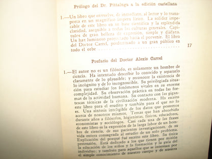 38- La Incógnita Del Hombre - Dr. Alexis Carrel - Editorial Época, S. A.