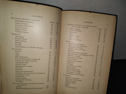83- Construcción De Ferrocarriles. I. C. S. Reference Library. Raildroad Engineering Highways - 1908