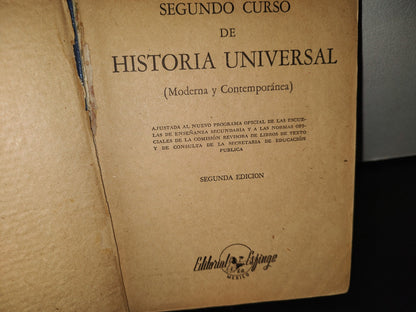 114- Historia Universal. Segundo Curso - Santiago Hernández Ruiz - Editorial Esfinge - 1958