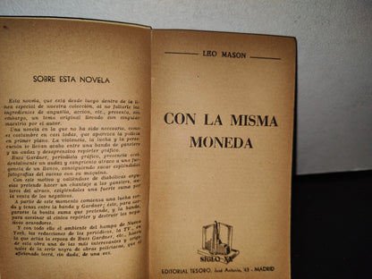 78- Con La Misma Moneda - Leo Mason - Editorial Tesoro - 1962