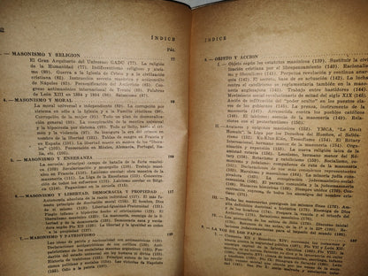 57- Masonería. Historia De Los Hermanos Tres Puntos - Alberto J. Triana - 1960