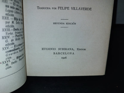 64- Colección ”Princesa” Novelas Escogidas Xxvi. Hipócrita (Sainte Nitouche) - M. Delly - 1926