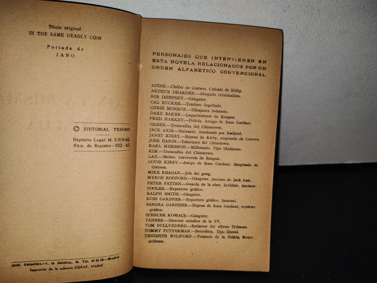 78- Con La Misma Moneda - Leo Mason - Editorial Tesoro - 1962