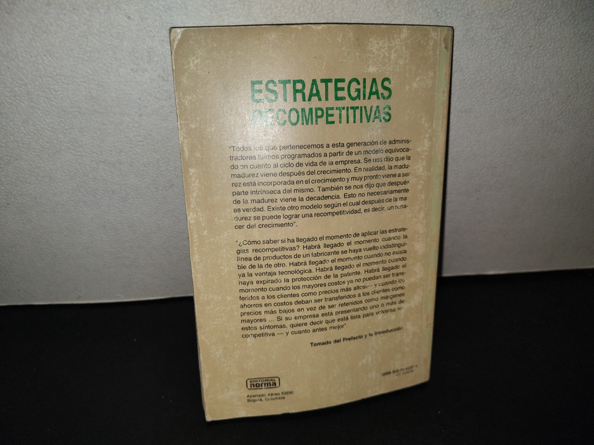 209- Estrategias Recompetitivas. Cómo Reimpulsar El Crecimiento De Su Producto En Un Mercado Maduro - Mack Hanan
