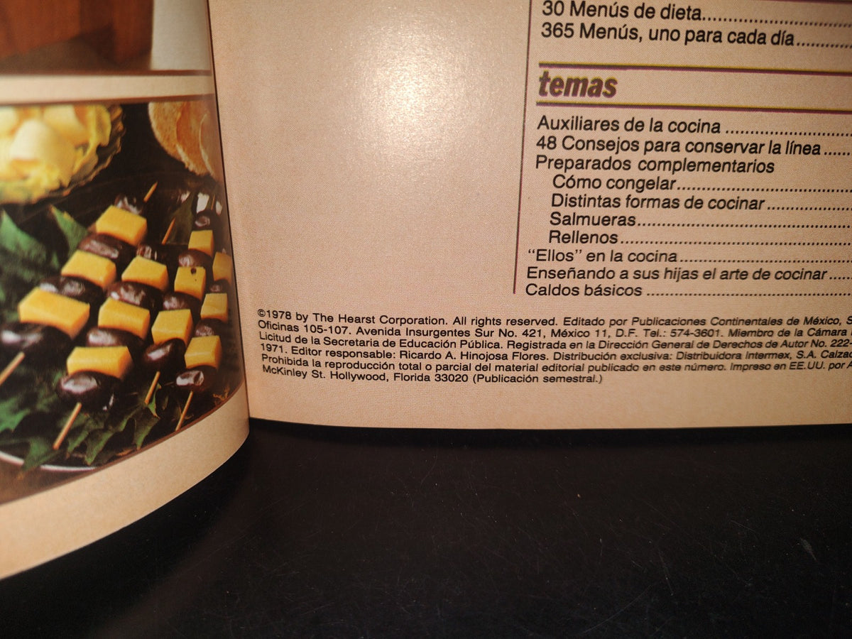 132- Revista La Gran Cocina De Buen Hogar - 365 Menús Completos - 1978