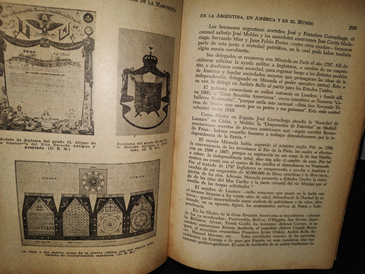 57- Masonería. Historia De Los Hermanos Tres Puntos - Alberto J. Triana - 1960