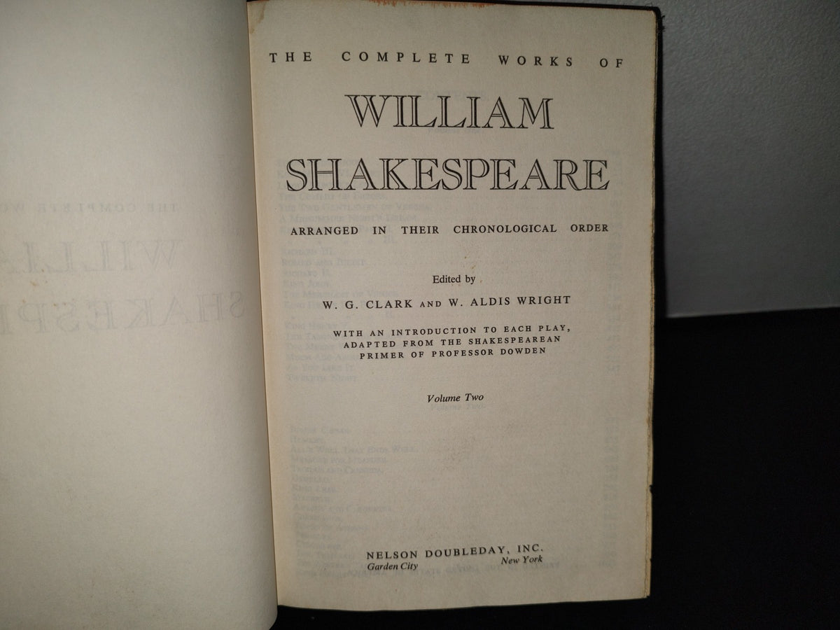 114- The Complete Works Of William Shakespeare, Volume Two - Nelson Doubleday, Inc. - 60'S, 70'S