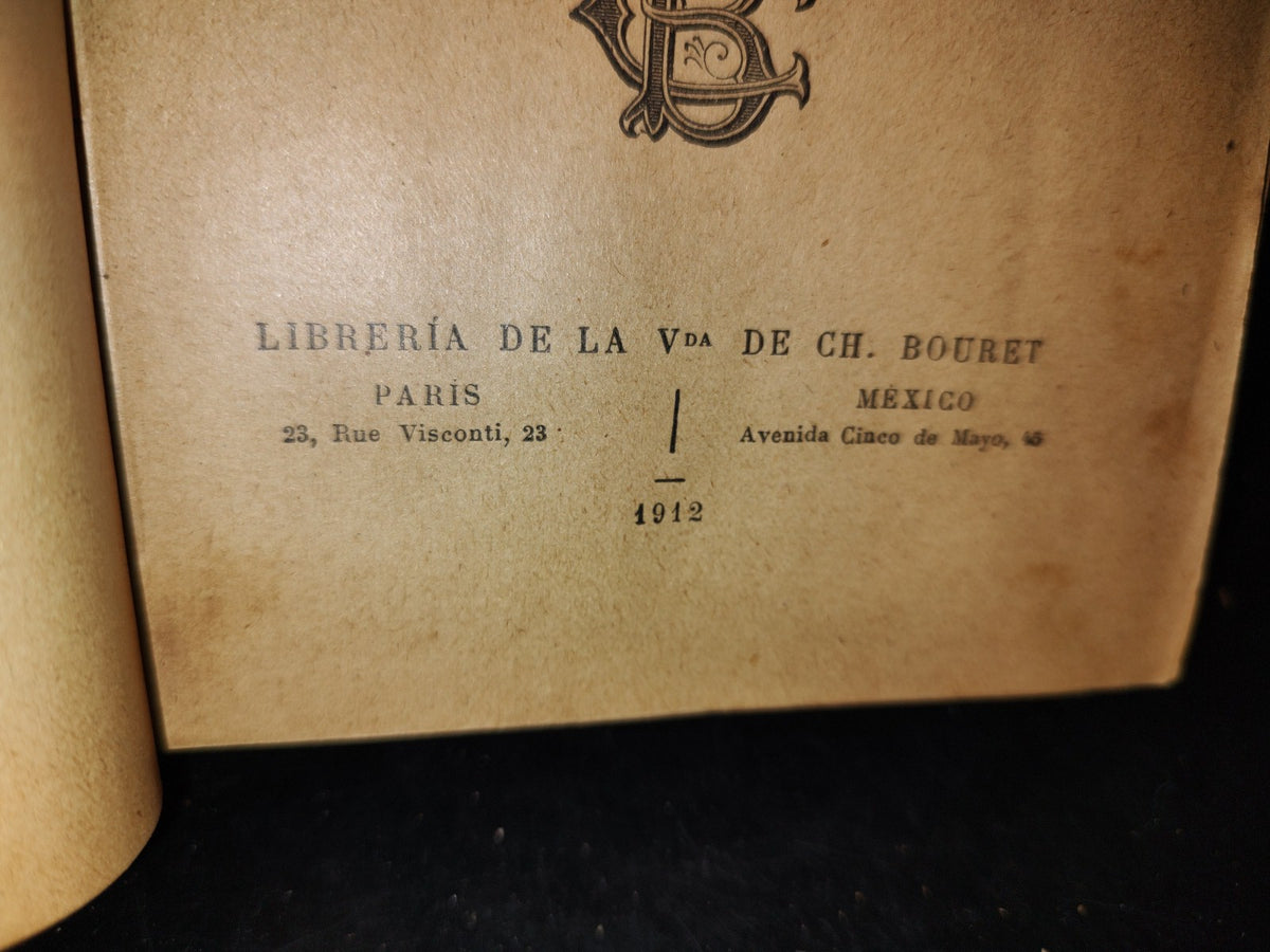 63- María. Novela Americana - Jorge Isaacs. Librería De La Vda. De Ch. Bouret - 1912