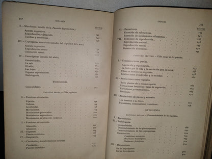 64- Historia Natural. Botánica. Don Odón De Buen, Tomo Octavo. Botánica I - 1920