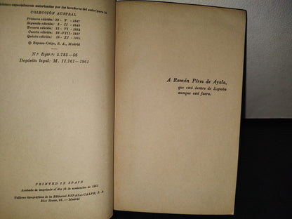 74- Españoles Fuera De España - Gregorio Marañón - Colección Austral. Espasa-Calpe, 1961