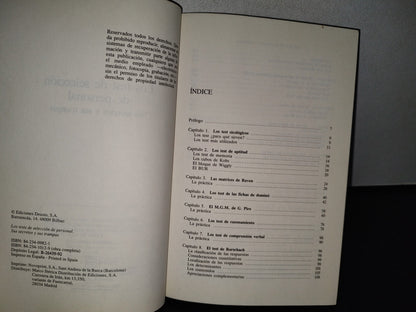 77- Biblioteca Deusto De Desarrollo Personal. Los Tests De Selección De Personal. Sus Secretos Y Sus Trampas - Ediciones Deusto