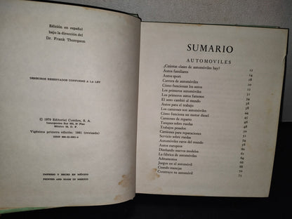 145- Mis Primeros Conocimientos. Automóviles, Minería, Puentes. Editorial Cumbre 1981