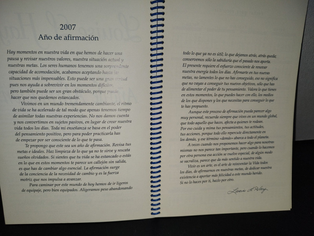 188- Louise L. Hay - Agenda 2007. Año De Afirmación - Ediciones Urano