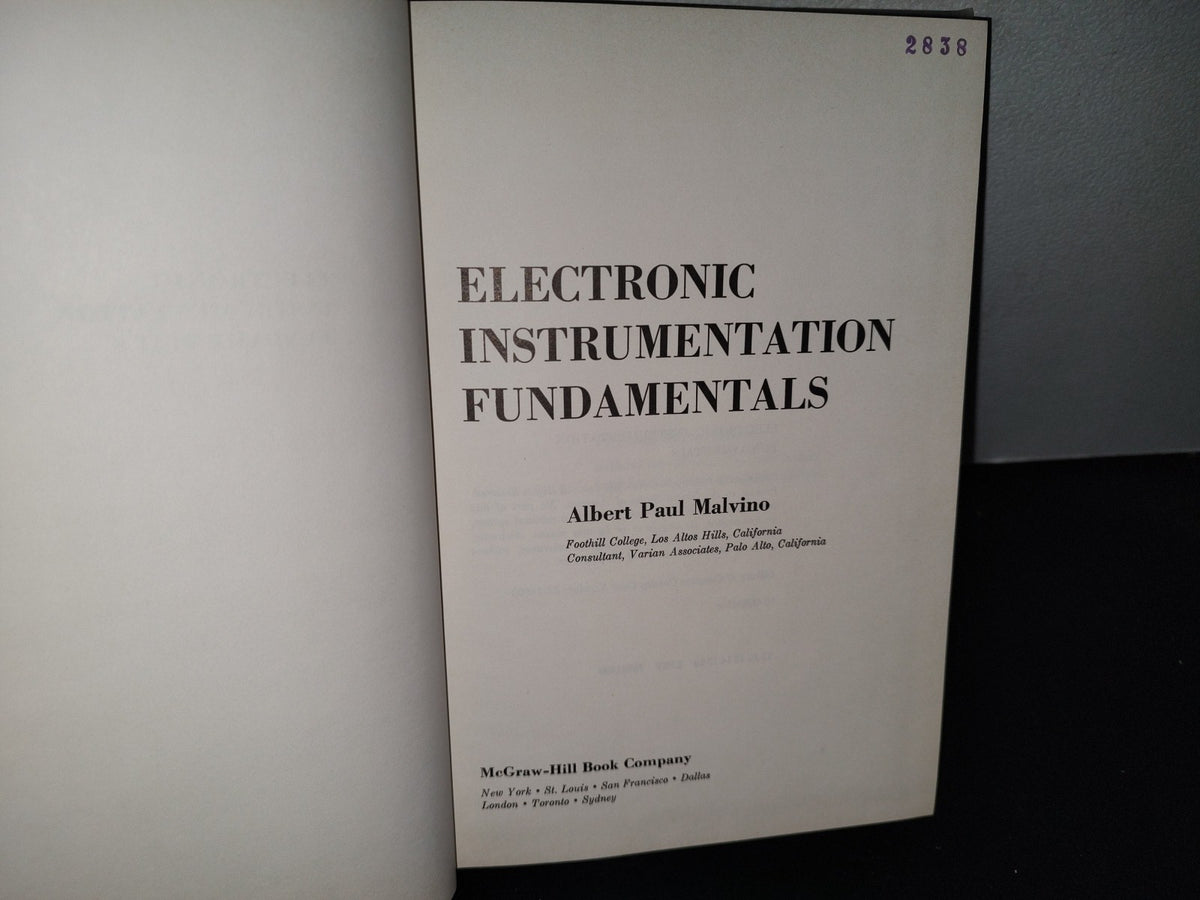 66- Electronic Instrumentation Fundamentals - Albert Paul Malvino - 1967