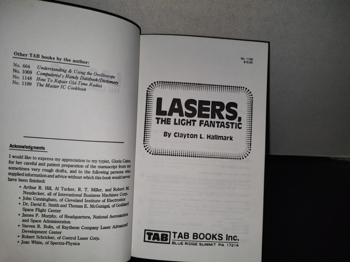 114- Lasers, The Light Fantastic By Clayton L. Hallmark - Tab Books, Inc. - 1979