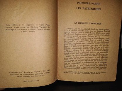 199- Histoire Sainte. Le Peuple De La Bible - Daniel-Rops. Paris. Librairie Artheme Fayard - 1943