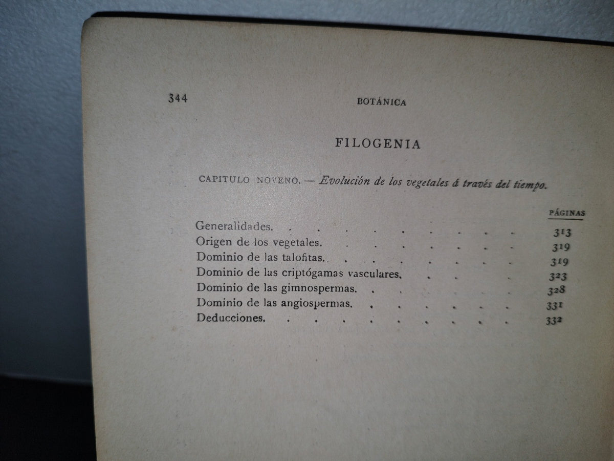 64- Historia Natural. Botánica. Don Odón De Buen, Tomo Octavo. Botánica I - 1920
