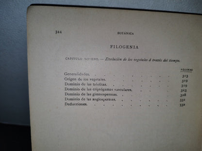 64- Historia Natural. Botánica. Don Odón De Buen, Tomo Octavo. Botánica I - 1920