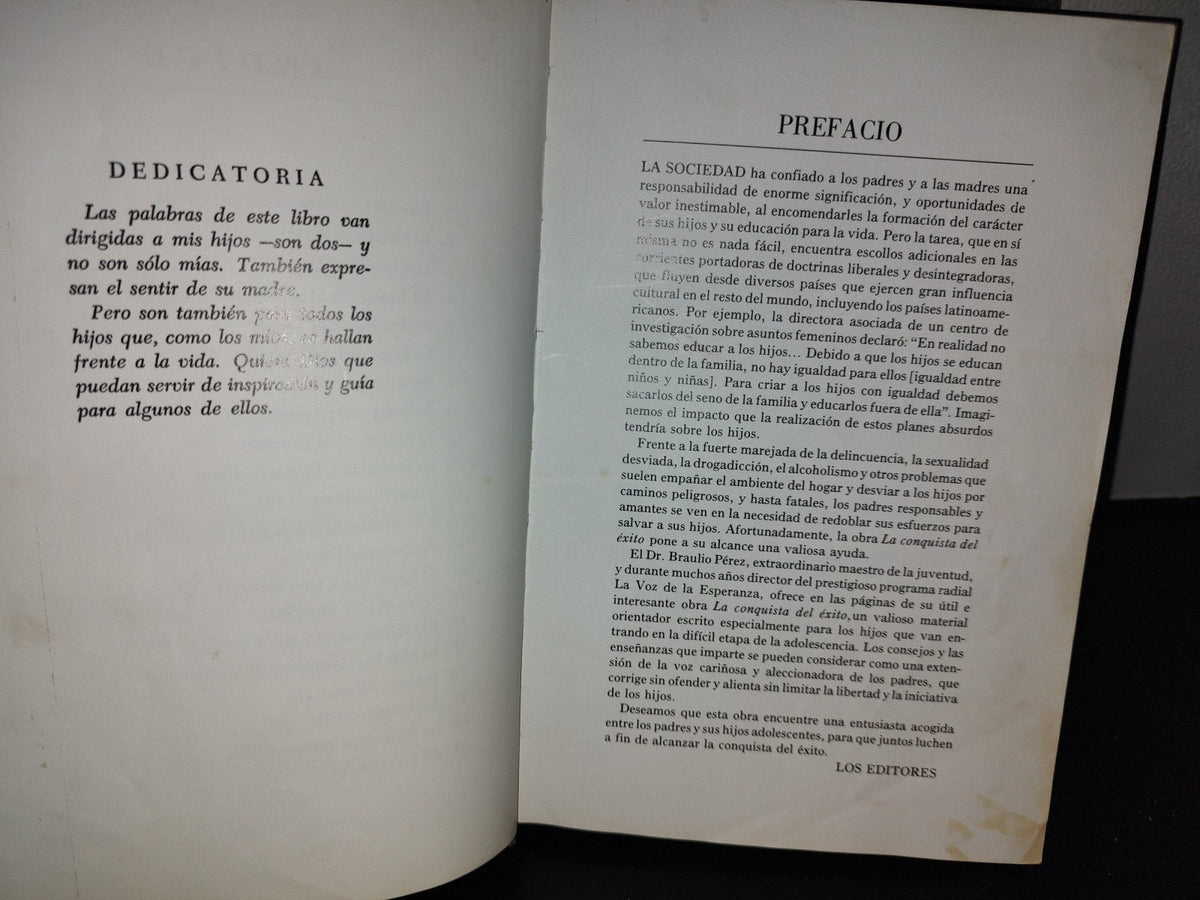143- La Conquista Del Éxito. Cartas A Mis Hijos - Braulio Pérez Marcio - 1984