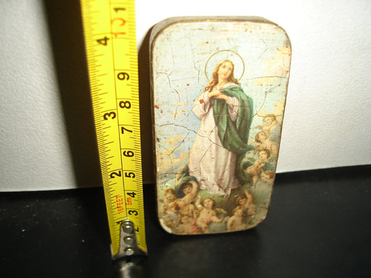 A2- Antiguo Cromo Virgen La Imaculada Concepción - 50'S 60'S
