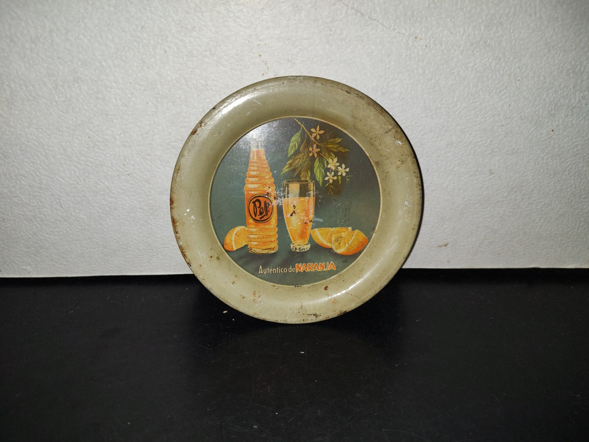A5- Charola Vintage De Lámina. Soda: ”Pep, Auténtico De Naranja” - 60'S, 70'S