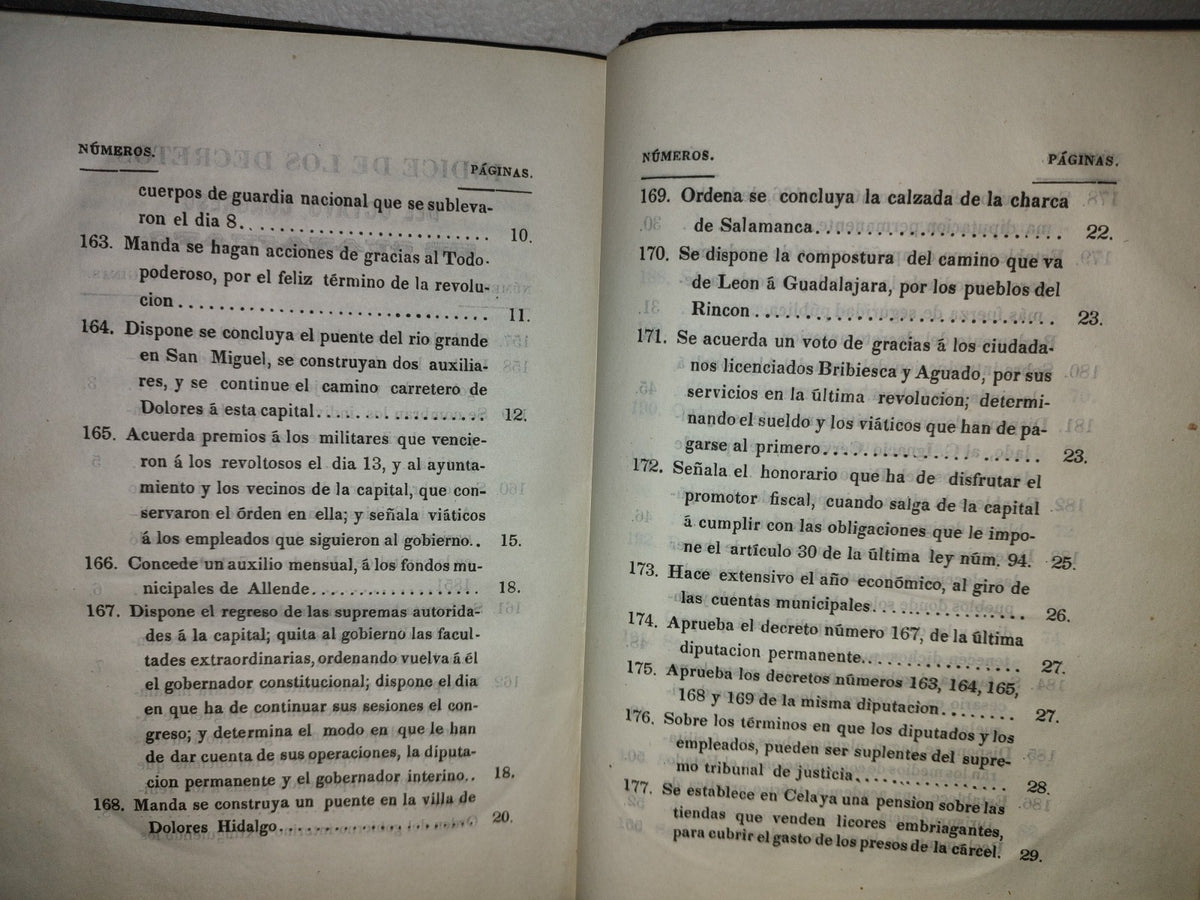 60- Decretos Expedidos Por El Octavo Congreso Constitucional Del Estado De Guanajuato, En Los Años De 1851 Y1852: Y Reglamentos Del Gobierno - Guanajuato, Impresor Por Felix Conejo Calle Del Ensaye Viejo, Número 3. - 1852