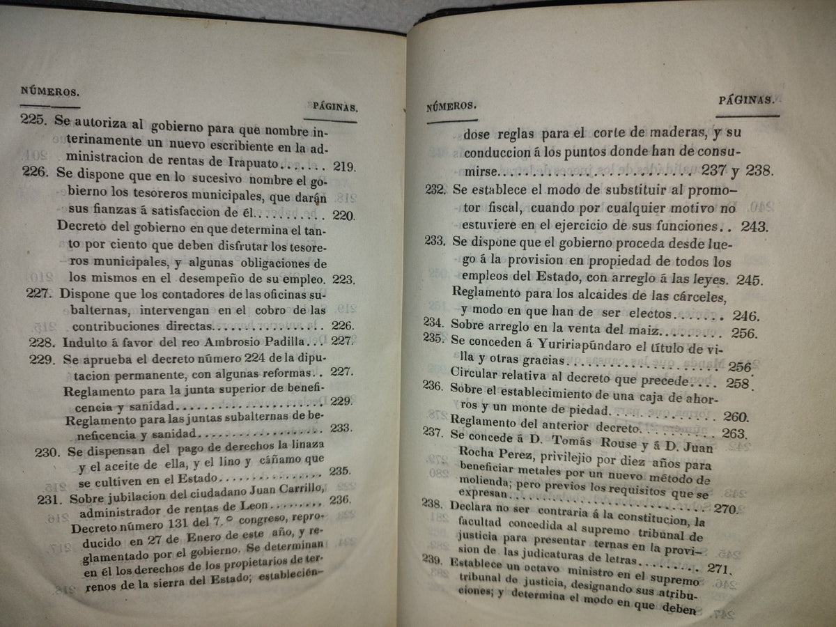 60- Decretos Expedidos Por El Octavo Congreso Constitucional Del Estado De Guanajuato, En Los Años De 1851 Y1852: Y Reglamentos Del Gobierno - Guanajuato, Impresor Por Felix Conejo Calle Del Ensaye Viejo, Número 3. - 1852