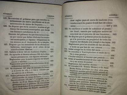 60- Decretos Expedidos Por El Octavo Congreso Constitucional Del Estado De Guanajuato, En Los Años De 1851 Y1852: Y Reglamentos Del Gobierno - Guanajuato, Impresor Por Felix Conejo Calle Del Ensaye Viejo, Número 3. - 1852