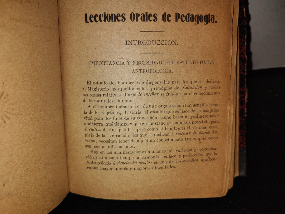 64- Lecciones Orales De Pegagogía - Pablo Livas - 1909