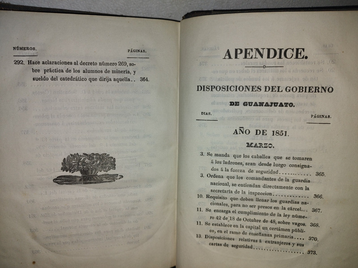 60- Decretos Expedidos Por El Octavo Congreso Constitucional Del Estado De Guanajuato, En Los Años De 1851 Y1852: Y Reglamentos Del Gobierno - Guanajuato, Impresor Por Felix Conejo Calle Del Ensaye Viejo, Número 3. - 1852