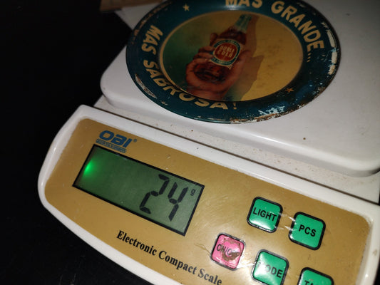 A5- Charola Vintage De Lámina: ”Doble Cola. Más Grande, Más Sabor” - 60'S, 70'S