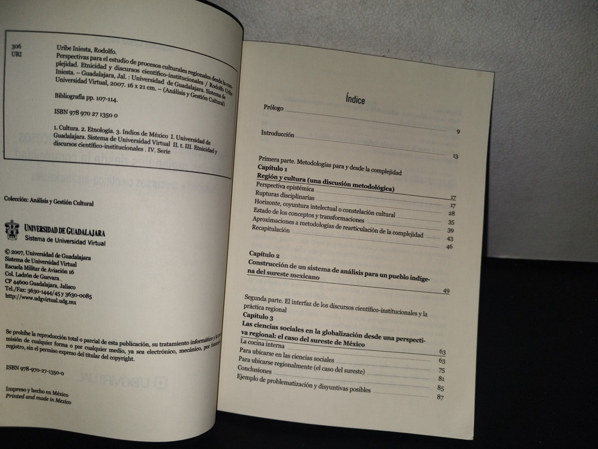 93- Perspectivas Para El Estudio De Procesos Culturales Regionales Desde La Complejidad - Rodolfo Uribe Iniesta - Universidad De Guadalajara, 2007