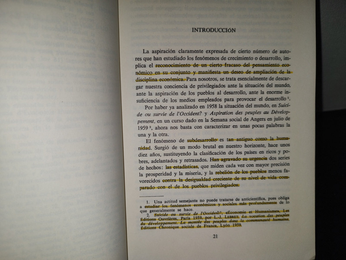 219- Dinámica Concreta Del Desarrollo - Louis Joseph Lebret. Barcelona, Editorial Herder, 1969