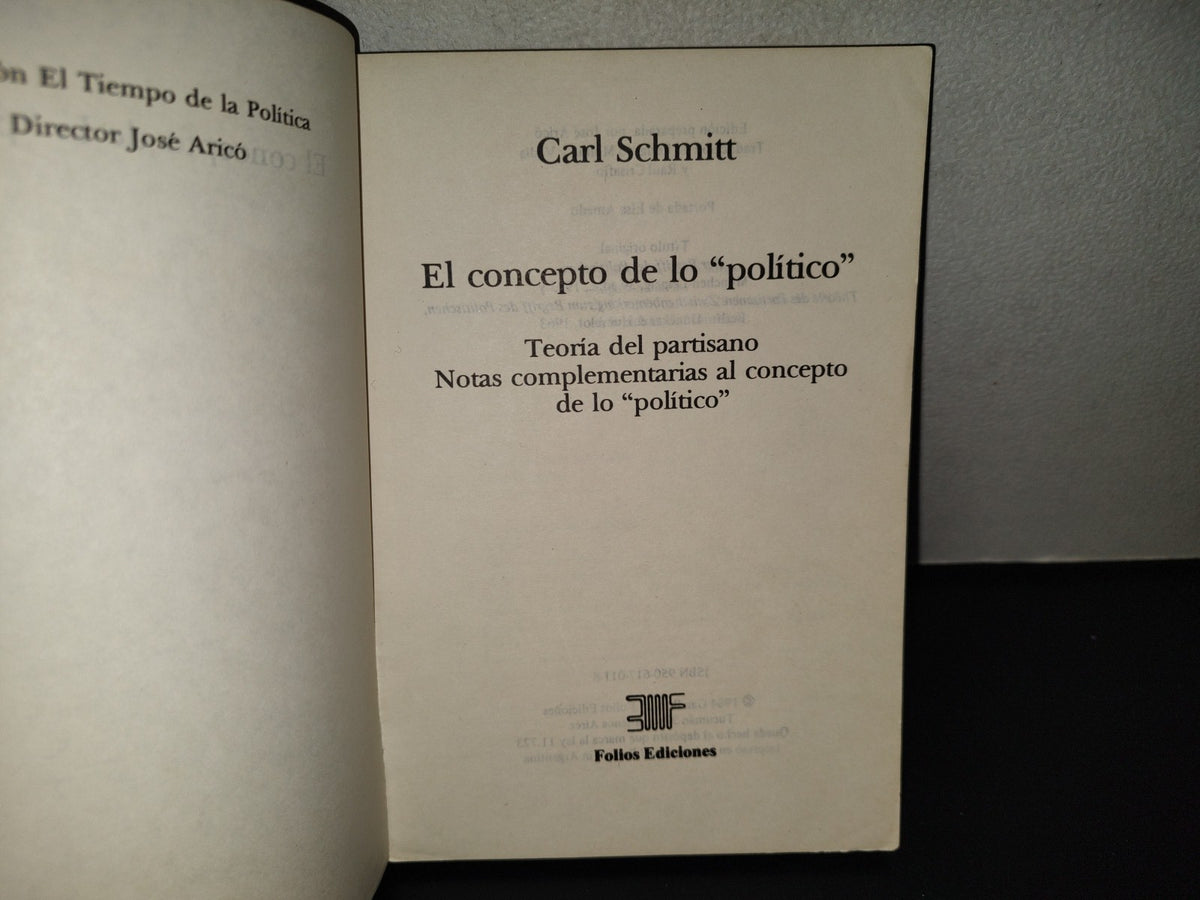 202- El Concepto De Lo Político - Carl Schmitt - 1984