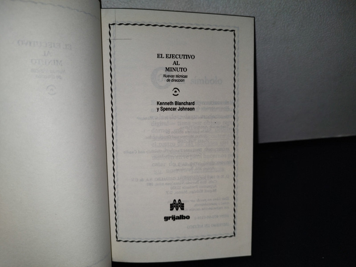 78- El Ejecutivo Al Minuto - Kenneth Blanchard Y Spencer Johnson