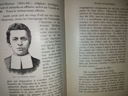 60- Francés. Les Frères Des Écoles Chrétiennes Au Canada 1837-1900 - 1921