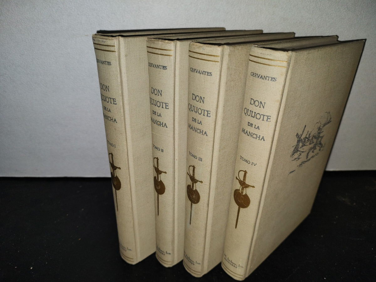 59- Don Quijote De La Mancha. W. M. Jackson, Inc. Los 4 Tomos - 1968